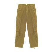 Amish Cargo bomullsbyxor i Olive Branch Green, Herr