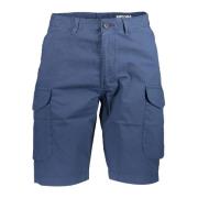 North Sails Blå Bermuda Shorts med Logo Blue, Herr