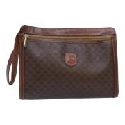 Celine Vintage Pre-owned Laeder kuvertvskor Brown, Dam