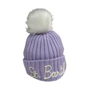 Saint Barth Vinter Ribbad Rosa Damhatt Purple, Unisex