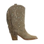 Alma EN Pena Western Style Cowboy Boots Brown, Dam