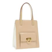 Salvatore Ferragamo Pre-owned Pre-owned Laeder handvskor Beige, Dam