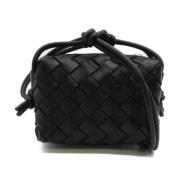 Bottega Veneta Vintage Pre-owned Laeder axelremsvskor Black, Dam