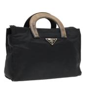 Prada Vintage Pre-owned Nylon handvskor Black, Dam