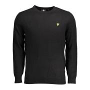 Lyle & Scott Svart långärmad herrskjorta Black, Herr