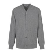 Comme des Garçons Grå Herr Cardigan Stickad Tröja Gray, Herr