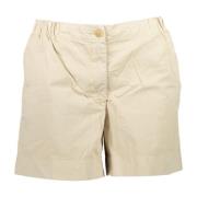 Tommy Hilfiger Beige Damshorts med Elastisk Midja Beige, Dam