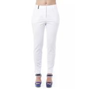 Peserico Högmidjade Slim Fit Bomullsjeans White, Dam