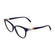 Emilio Pucci Blå Cat Eye Optiska Ramar Blue, Dam