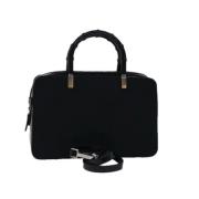 Gucci Vintage Pre-owned Nylon handvskor Black, Dam