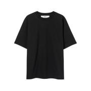 Séfr Svart Bomull Tee med Boxy Fit Black, Herr