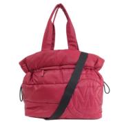 Michael Kors Pre-owned Pre-owned Canvas axelremsvskor Red, Dam