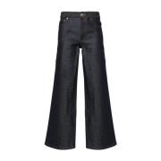 A.p.c. Indigo Denim Jeans med Kontrastsömnad Blue, Dam