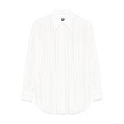 Boss Black Vit Pinstripad Skjorta White, Dam