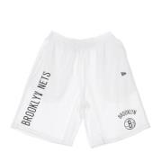 New Era NBA Logo Stack Shorts Vit/Svart White, Herr