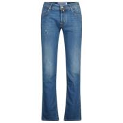 Jacob Cohën Slim Fit Blå Denim Jeans Blue, Herr