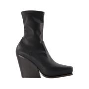 Stella McCartney Svarta Cowboy Boots i Syntetiskt Läder Black, Dam