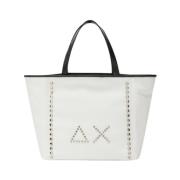 Sun68 Studded Shopping Bag White, Dam