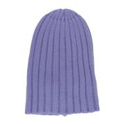 Laneus Räfflad kashmir unisex hatt Purple, Dam