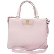 Salvatore Ferragamo Pre-owned Pre-owned Laeder handvskor Pink, Dam