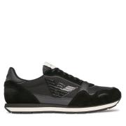 Emporio Armani Casual Sneakers för Vardagsbruk Black, Herr