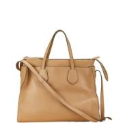 Gucci Vintage Pre-owned Laeder handvskor Beige, Dam