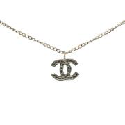 Chanel Vintage Pre-owned Metall chanel-smycken Gray, Dam