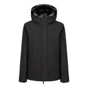 People of Shibuya Kort Parka i Matt Polyester Black, Dam