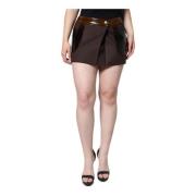 Dolce & Gabbana Brun A-linje Minikjol Brown, Dam