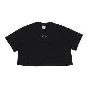 Karl Kani Essential Crop Tee Kortärmad T-shirt Black, Dam