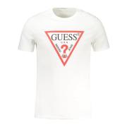 Guess Slim Fit T-shirt med korta ärmar White, Herr