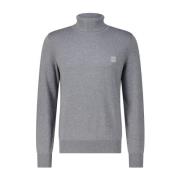 Hugo Boss Elegant Cashmere Turtleneck Sweater Gray, Herr