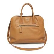 Prada Vintage Pre-owned Laeder axelremsvskor Brown, Dam