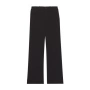 Proenza Schouler Svart Wide Leg Bomull Culotte Jeans Black, Dam