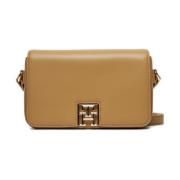 Tommy Hilfiger Kvinnors Crossbodyväska Reset Crossover Beige, Dam