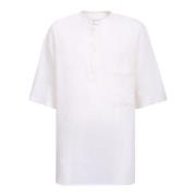 Costumein Vit Bomull T-shirt, Rund Hals White, Herr