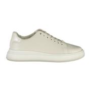 Calvin Klein Sportiga Beige Sneakers med Kontrastdetaljer Beige, Dam