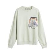 Maharishi Fredsbjörn Crew Sweat Grön Green, Herr