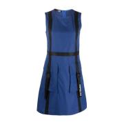 Love Moschino Blå Casual Midi Klänning Blue, Dam