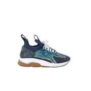 Versace Pre-owned Pre-owned Tyg sneakers Blue, Dam