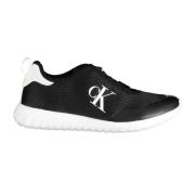 Calvin Klein Sportiga Svarta Sneakers med Kontrastdetaljer Black, Herr