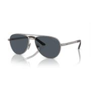 Prada Stiliga solglasögon i matt gunmetal Gray, Herr