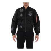 Alpha Industries Patch Ma-1 Bomberjacka Black, Herr