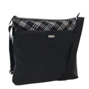 Burberry Vintage Pre-owned Nylon axelremsvskor Black, Dam