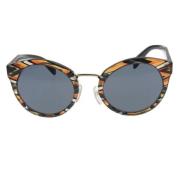 Prada Vintage Pre-owned Plast solglasgon Brown, Dam