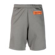 Heron Preston Casual Grå Logo Track Shorts Gray, Herr