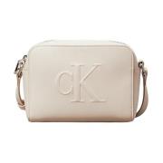 Calvin Klein Skulpterad Kameraväska Beige, Dam