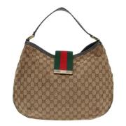 Gucci Vintage Pre-owned Canvas gucci-vskor Beige, Dam