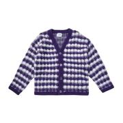 Bonsai Mohair Knit Oversize Cardigan i Viola Purple, Dam