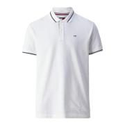 Tommy Hilfiger Randig Polotröja Vit Logotyp White, Herr